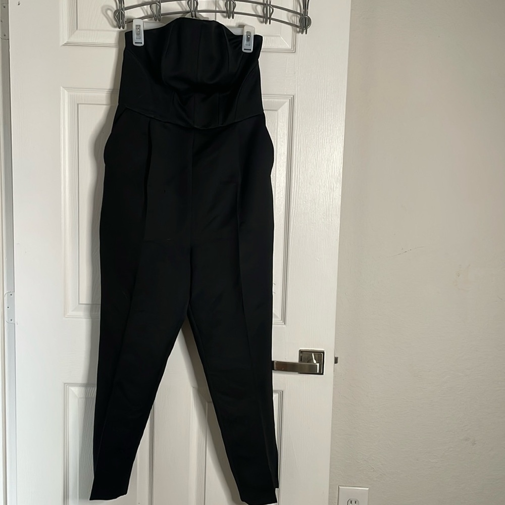 Ted baker London strapless jumpsuit with pockets